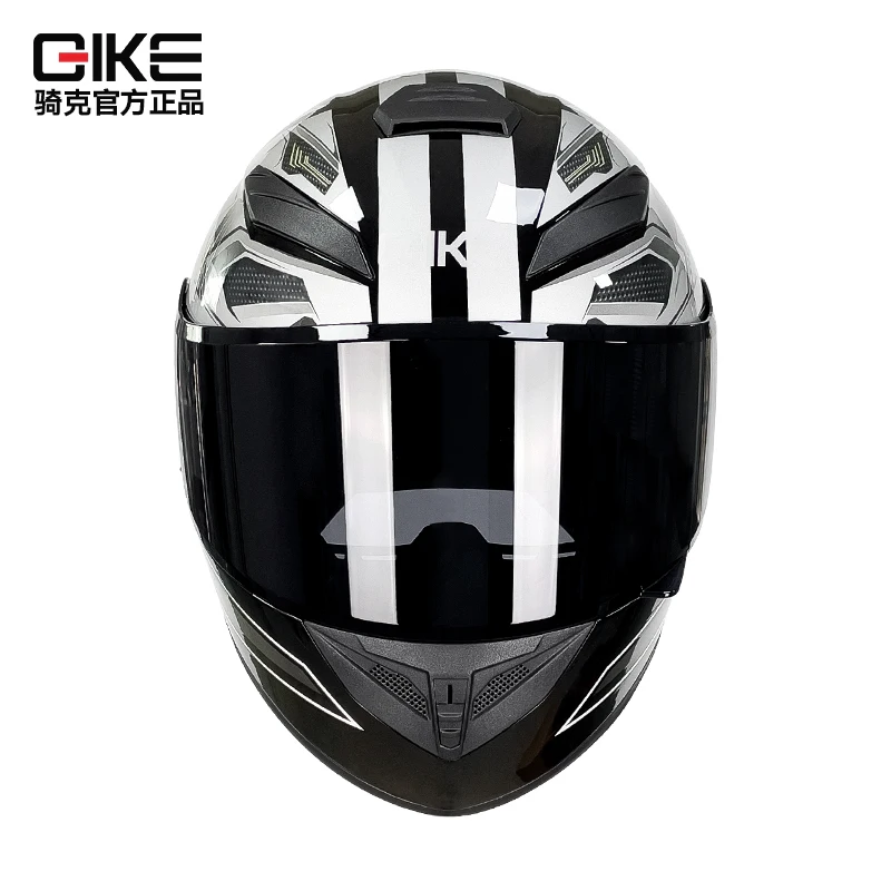 QIKE Motorcycle Helmet Unisex Winter Personalized Safety Four Seasons Knight Riding Locomotive Full Helmet Motorcycle Equipment