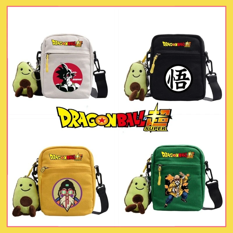 

Dragon Ball Sun Wukong Canvas Bag, Boys' and Children's Printed Shoulder Bag, Student Casual Cartoon Versatile Crossbody Bag