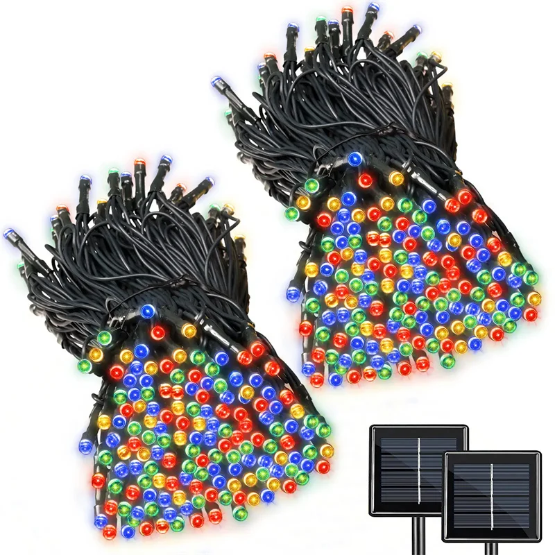 Solar String Light Fairy 300LED Garden Waterproof Outdoor Lamp Garland For Christmas Xmas Holiday Party Home Decoration