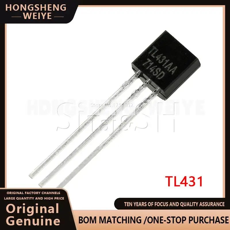 100%new 10PCS TL431ACLP TL431A 431A TO-92 Voltage New Original 100%new