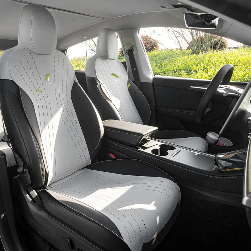 For Tesla car seat cushion special seat cover, modelY, y Huan new version half-pack interior seat cover,universal in all seasons