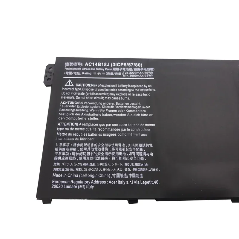 Imagem -05 - Lmdtk-bateria do Portátil para Acer Aspire Ac14b18j Es1511 512 V3111p Cb3-531 311 Travelmate B115 B116 Ms2394 Ac14b13j Novo