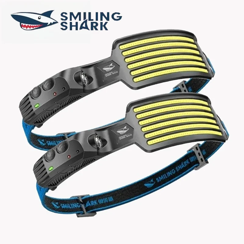 

Налобный фонарь SMILING SHARK COB: Мощный индукционный светодиодный фонарь с датчиком, USB-перезаряжаемый, для рыбалки, активного отдыха и езды на велосипеде