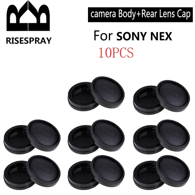 10 PCS Body Front  Rear Lens cap cover for Sony E-mount camera NEX A5000 a5100 A6000 a6300 a6500 A7 A7R A7II A7S a9 a7r3 A7r4