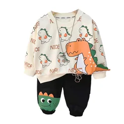 New Spring Autumn Baby Girl Clothes Boys Outfits Children Cartoon T-Shirt Pants 2Pcs/Sets Toddler Casual Costume Kids Tracksuits