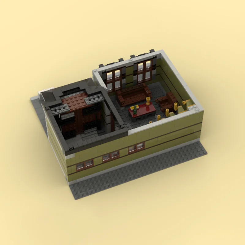 1834PCS MOC Old Mansion Modular Structure DIY Model Building Blocks Birthday Toys Gift