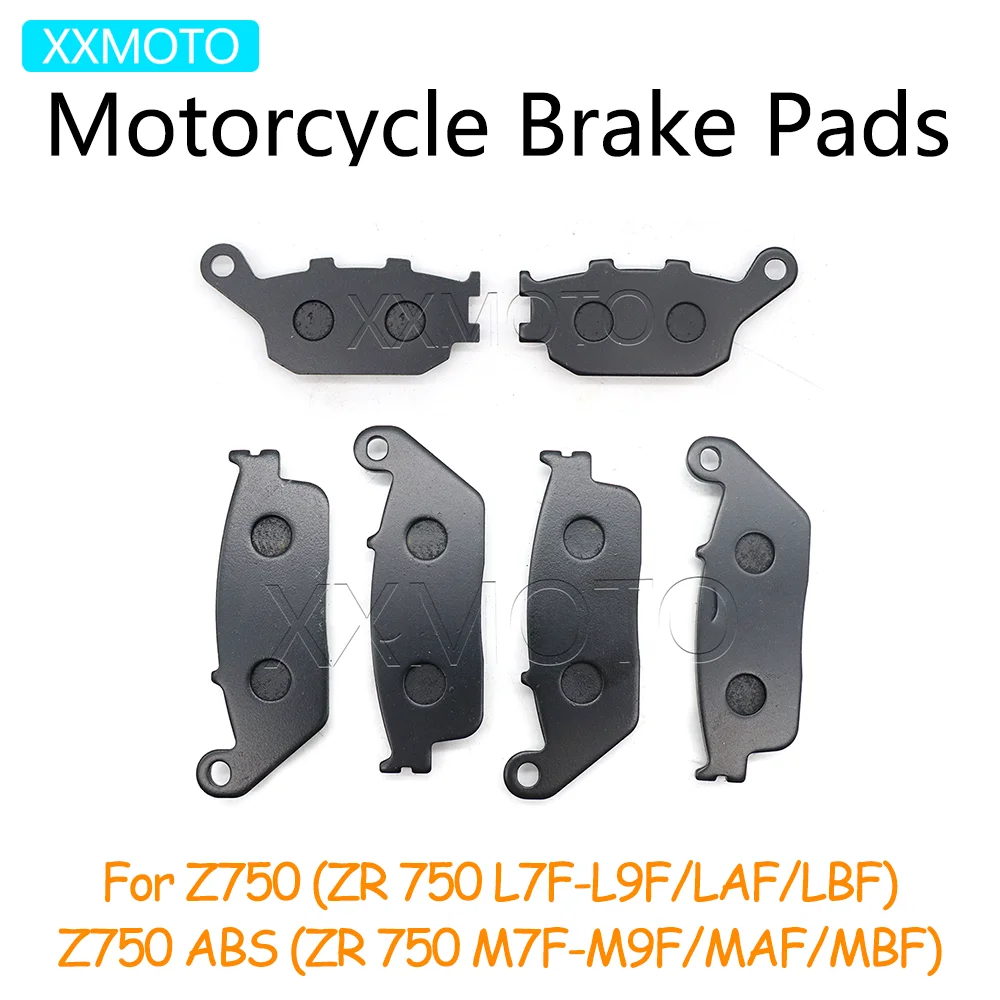 

For Kawasaki Z750 ZR750 ZR 750 2007 L7F-L9F M7F-M9F 2008 2009 2010 2011 Motorcycle Front Rear Brake Pads Z750 Accessories