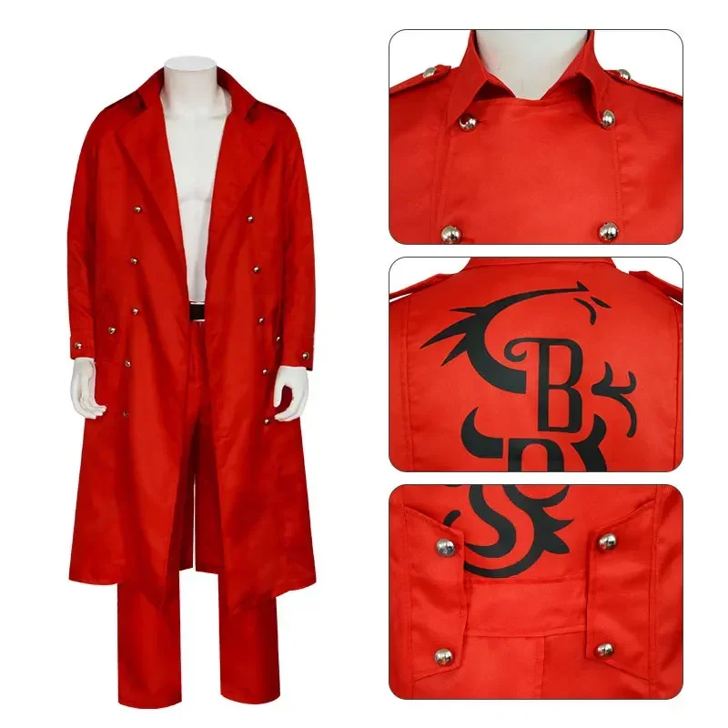 Anime Black Dragon Uniform Tokyo Revengers Christmas Showdown Taiju Shiba Cosplay Costume Tokyo Manji Gang Red Jacket Pants