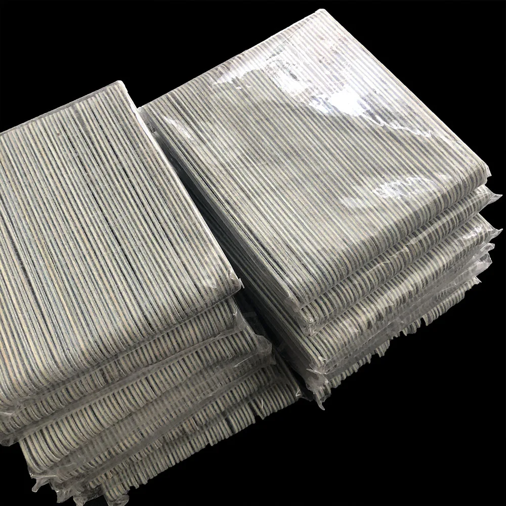 500 szt. Drewniany pilnik do paznokci zebry 100/180 180/240 drewna pilniczek pilnik do paznokci narzędzie do Manicure minipilnik do paznokci 127*15mm