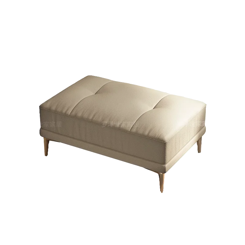 أريكة جلدية فاخرة وخفيفة الوزن ومسند للقدمين وعثماني، مقعد تغيير الأحذية للمدخل البسيط المعاصر، لهجة رشيقة بن #4