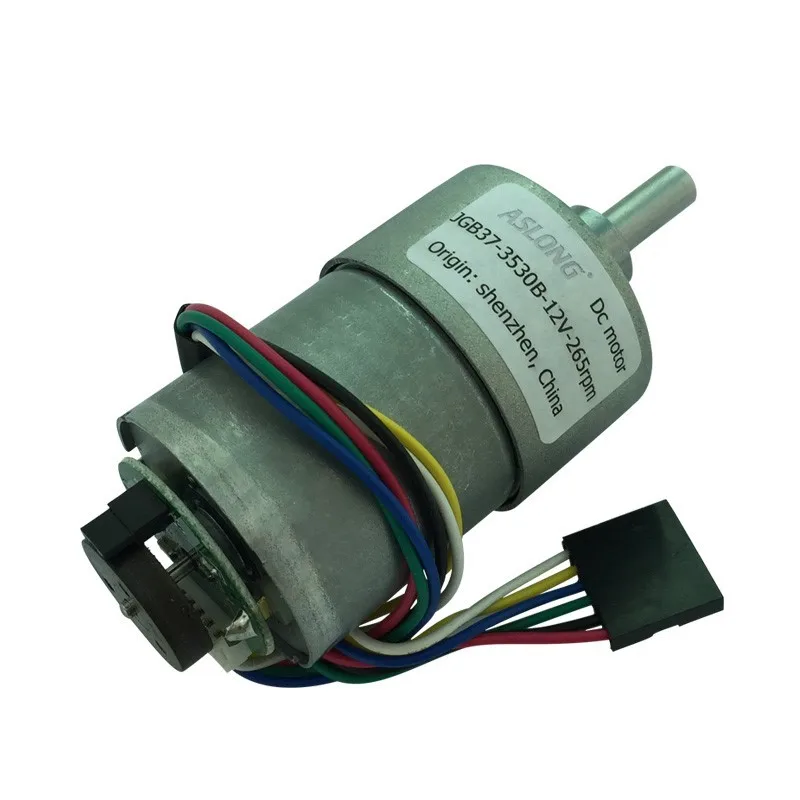 JGB37-3530B Encoder motor Deceleration motor Speed measuring motor 12V 24V 6RPM-1600RPM