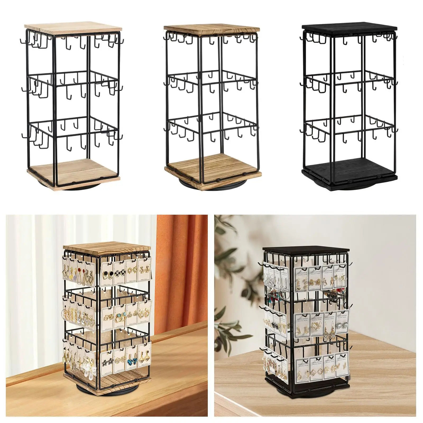 

Earring Display Stand Holder Desktop Organizer Jewelry Organizer Stand for Hair