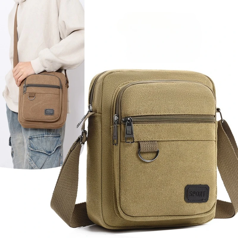 

Сумки-мессенджеры для мужчин, повседневная маленькая сумка через плечо на молнии, простая мини-сумка через плечо для телефона, мужская сумка на плечо