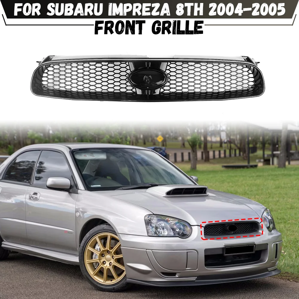 

Car Front Bumper Centre Grille Honeycomb Mesh Grill Front Racing Grills For Subaru Impreza 8th 2004-2005