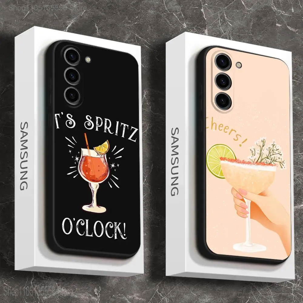 Aperol Funny Spritz Telefoonhoesje Voor Samsung Galaxy A 73,72,51,53,52,71,22,5G,Note,J7,8,9 Zachte Zwarte Cover