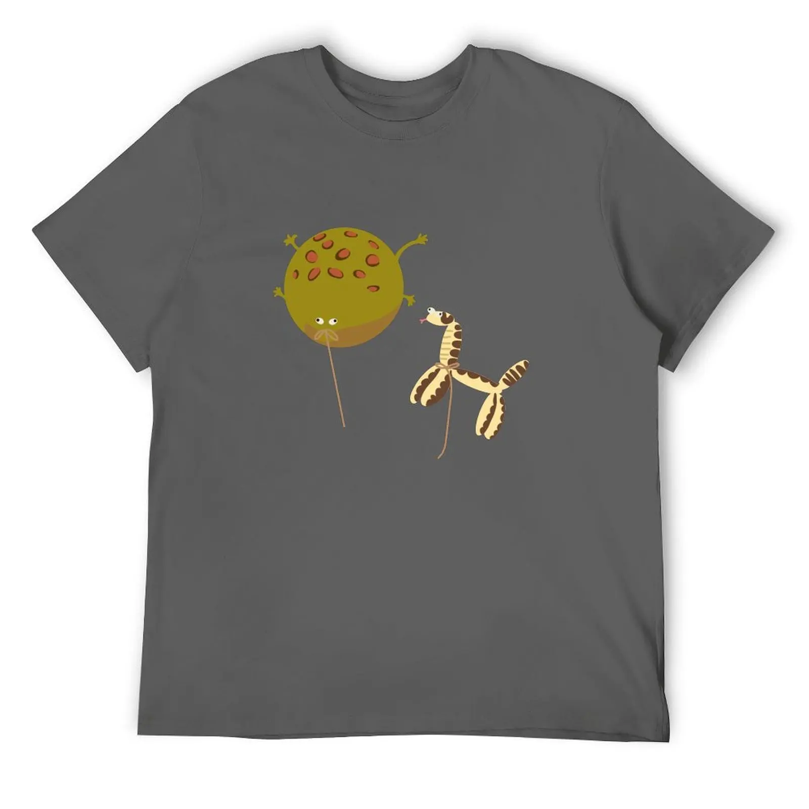 Frog and snake balloons from shrek T-Shirt cute tops Luxury man vintage t shirt men