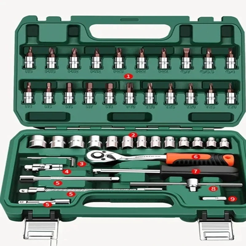 NEW Auto Repair Tools Box Sets Safety Parts Organizer Anti-fall Toolbox Electrician Spanner Anti-fall Case Waterproof Shockproof