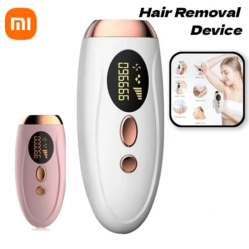 

Перманентный лазерный эпилятор 999999 вспышек, профессиональная безболезненная лазерная эпиляция для тела, лица, ног, линии бикини 2025