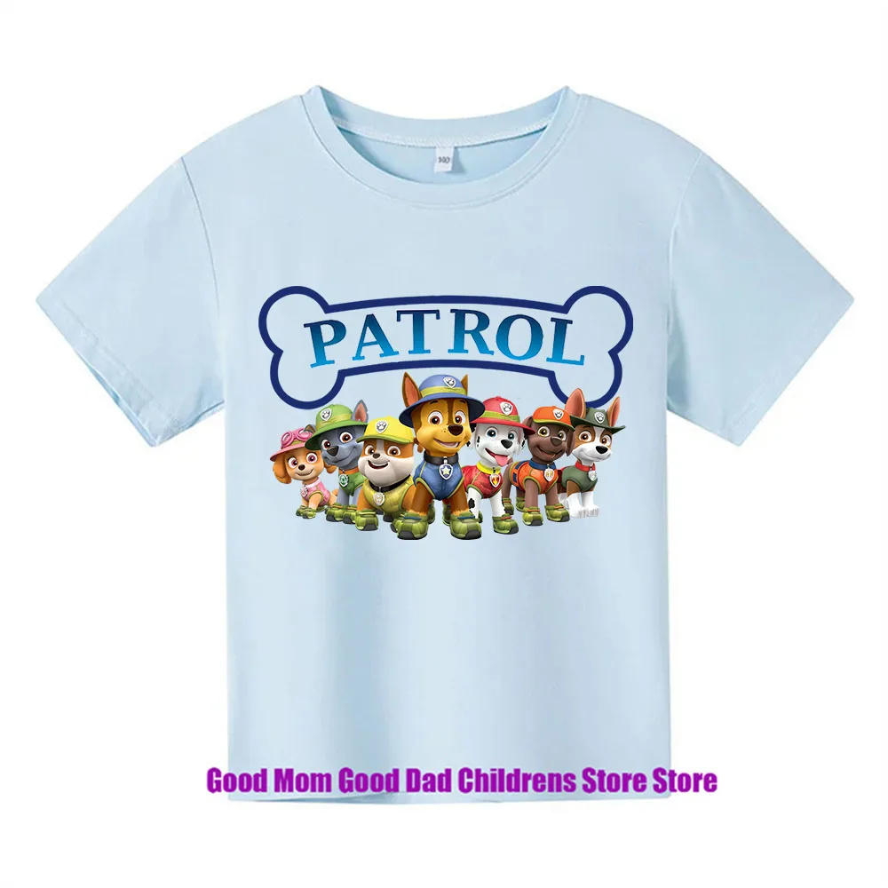 PAW Patrol Summer Childrens Wear Boys' And Girls't-shirts Single Cartoon Printed Children's Sportswear Jackets baby Clothes