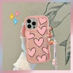 Love Heart Chain Case For Huawei Honor 400 90 Magic 7 Lite X8C X9B X8B X7B X8A X9A X7A X6 X8 Play 60 Plus Y9 Prime 2019 Y7 2018