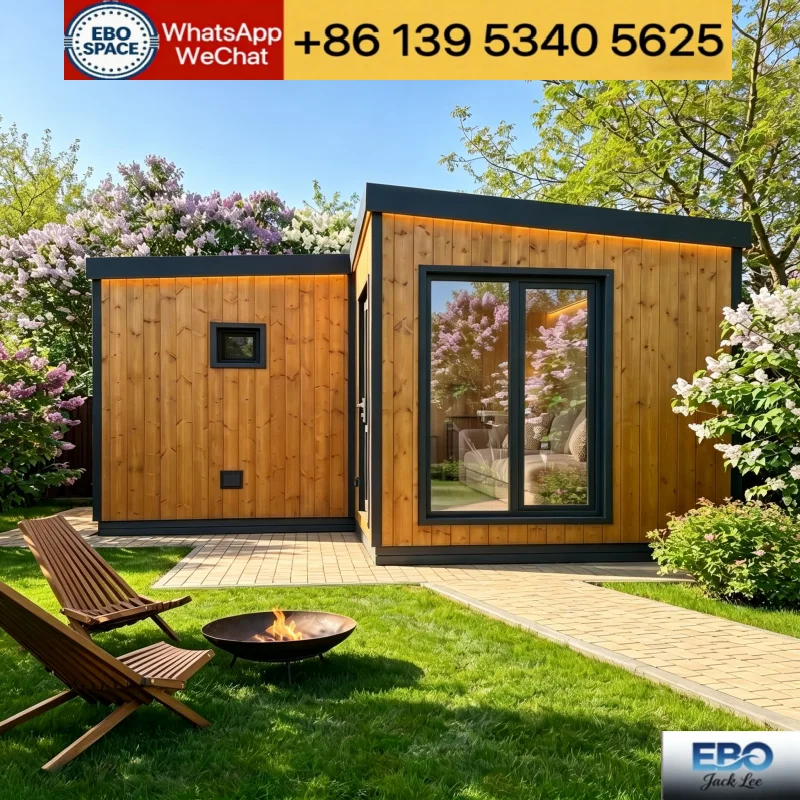 Double Storey Expandable Prefab Modular House Balcony Design Expand Box Container Building Resort Hotel Apartment