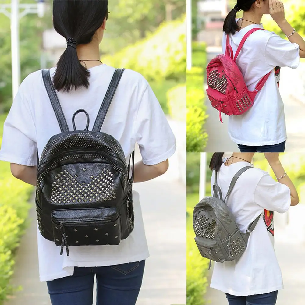 Unisex Rucksack Lagerung Rucksack Multifunktionale Tragen-beständig Beliebte Reine Farbe Einstellbar Rucksack