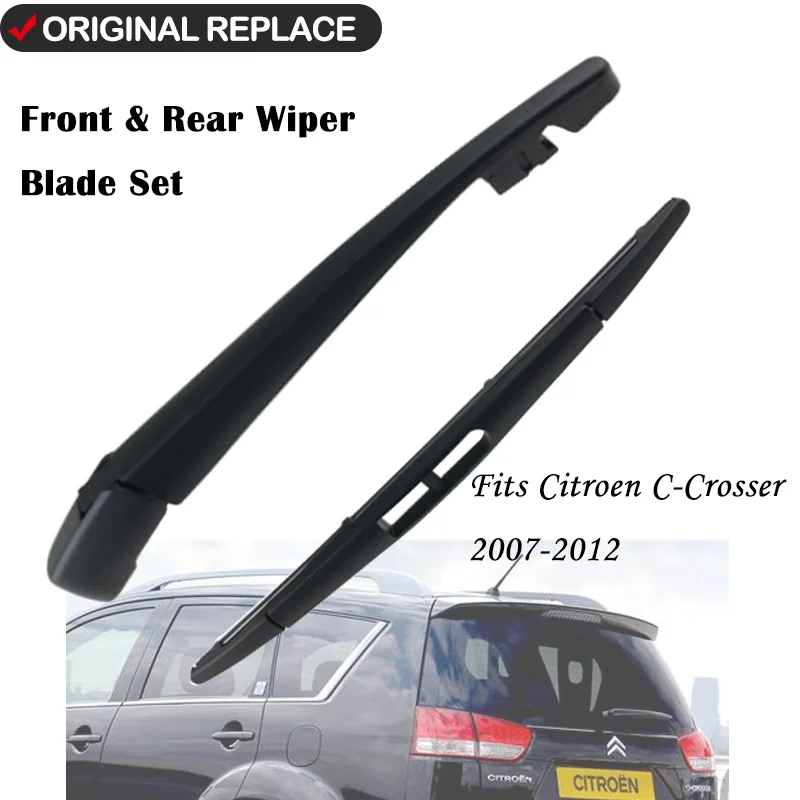 Car Blade Rear Windshield Wiper Arm Blade Brushes For Citroen C-Crosser 305MM 2007 Onwards Windscreen Wiper Auto Accessories