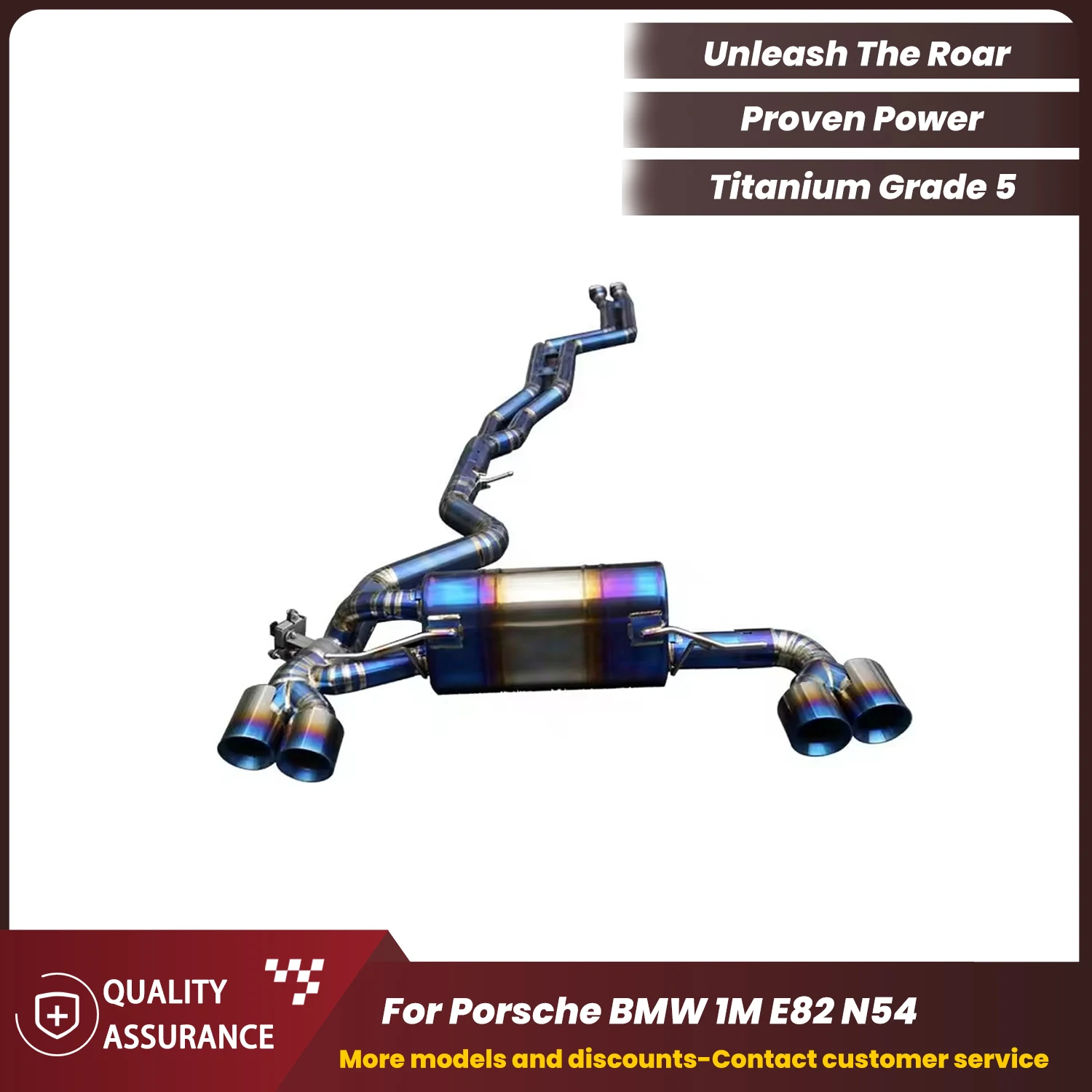 

Performance Boost ECCF Titanium Catback Exhaust for BMW 1M E82 N54