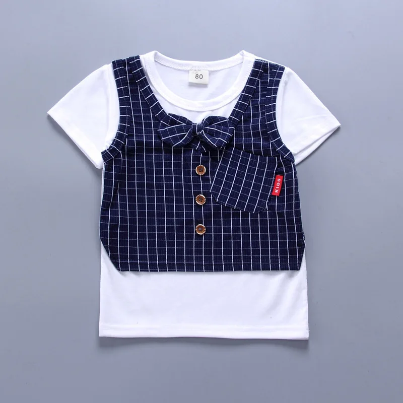 طقم تي شيرت وسراويل قصيرة منقوشة كاجوال للأطفال ، بدلة ملابس أطفال ، ملابس أطفال ، ملابس أطفال ، رضع ، بدلات رياضية للأطفال ، صيف ، جديد ، 2 #4