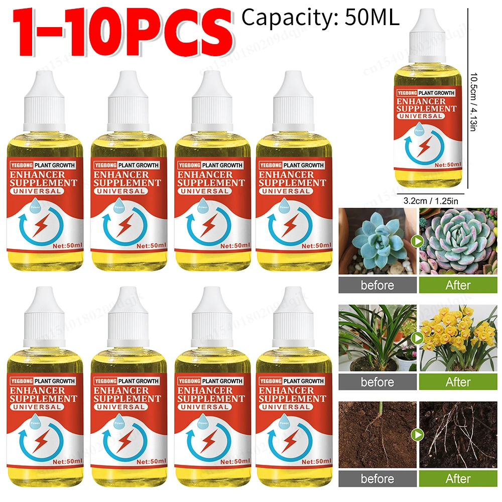 50ml Hydroponic Garden Plant Food Liquid Plant Growing Nutrient Formula Plant Fertilizer Flowers Vegetables Garden Supplies