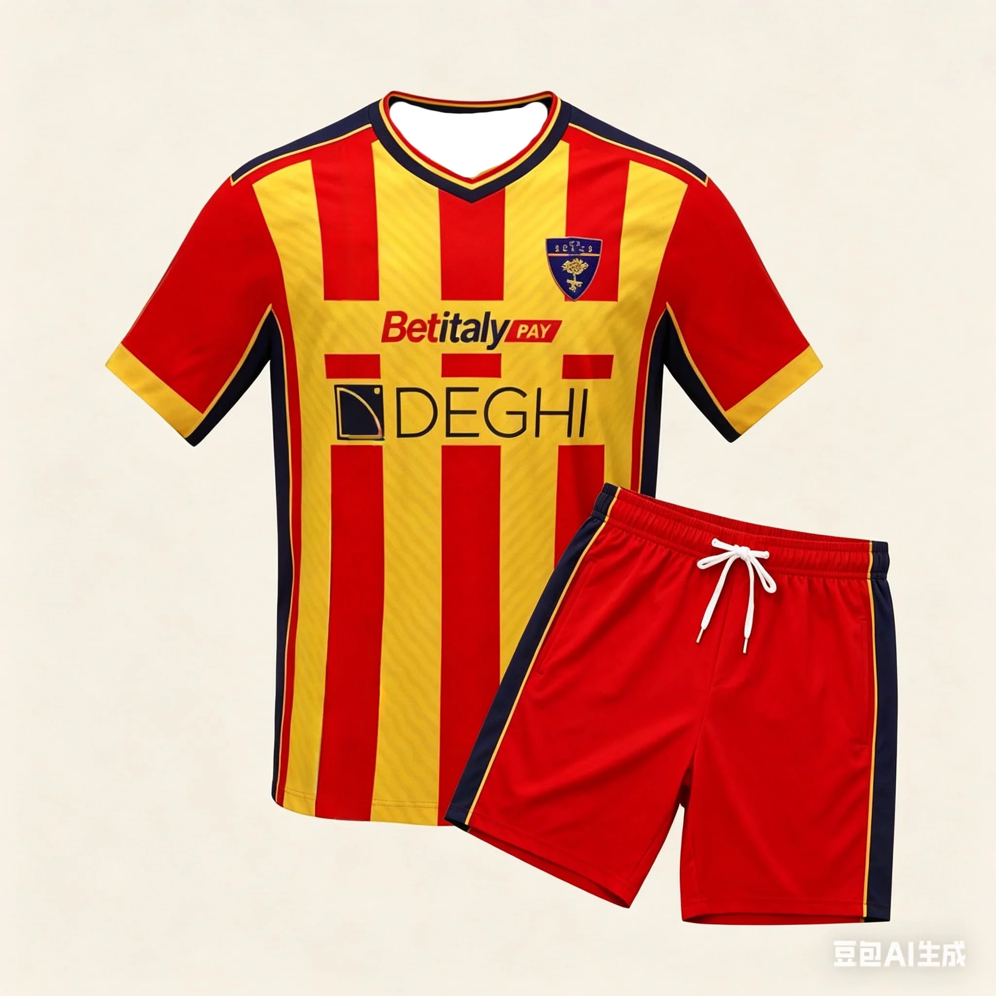 

2026 New US Lecce Football Jersey Set Sports Casual TShirt Set Breathable Quick Dry Football Daily Training Top Men Surfing Suit
