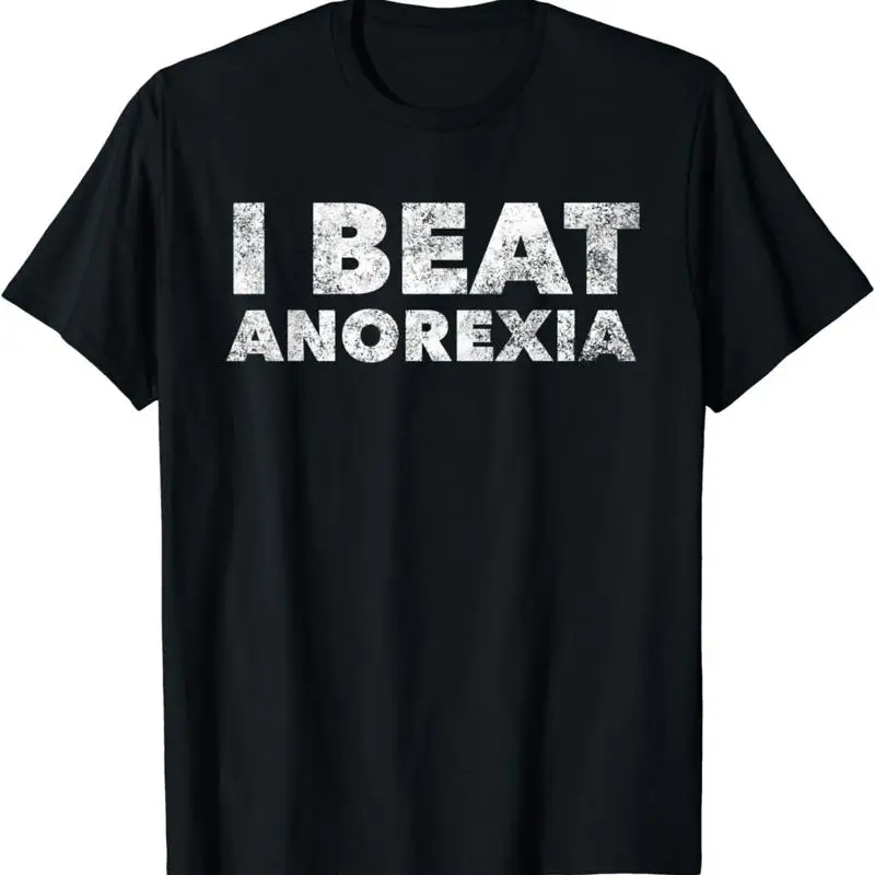 Camiseta divertida con la frase «Saqué la mejor de la anorexia» para concienciar sobre la anorexia