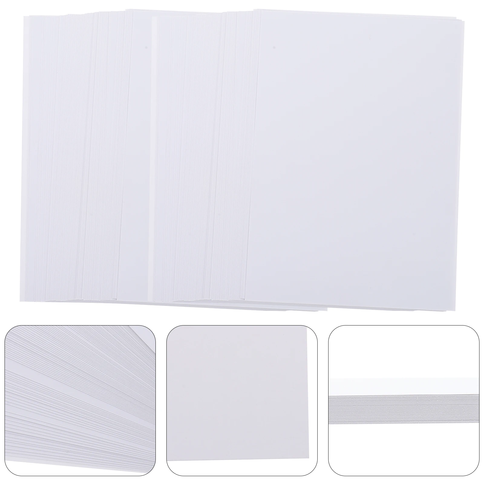 

100 Sheets Photo Printing Paper Luster Double Sided Glossy Waterproof Coated Base for Magazines Advertisements Business Cards