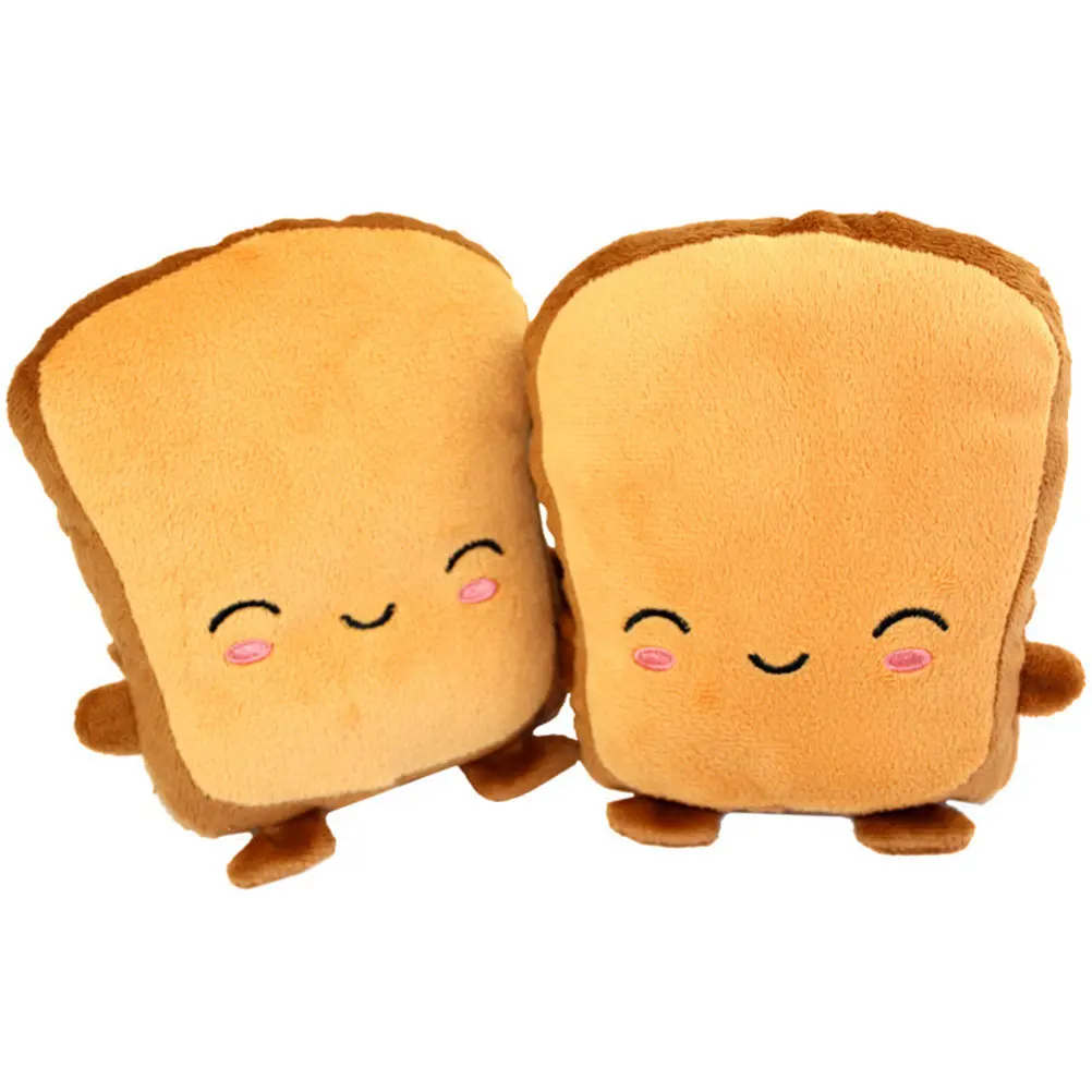 

1Pair Warm Heated Gloves Cartoon Bread Design USB Rechargeable Winter Gloves for Girls Women Kids Outdoor Sports Cycling Skiing