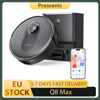 Proscenic Q8 Max Robot Vacuum and Mop Combo with Self-empting Station Max 4200Pa SuctionSmart 360 ° LiDAR Navigation APP Control
