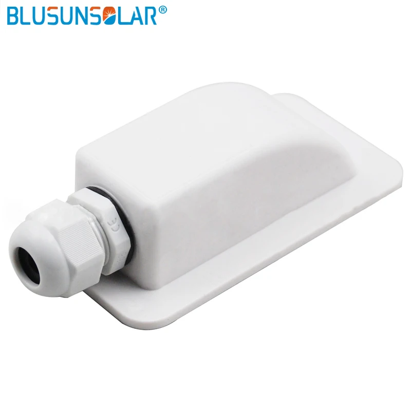 Single/Double Wire Entry Gland Box Solar Panel Roof Wire Entry Gland Box Cable Motorhome White Black RV Yacht Car Accessories