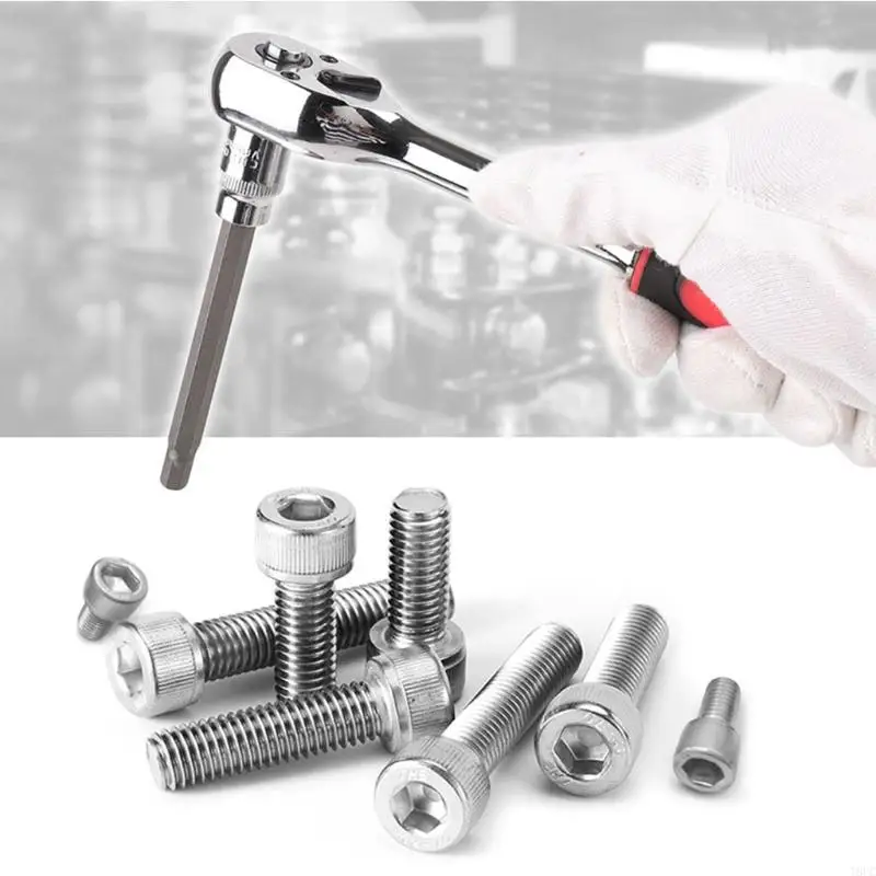 T8UC for Extra Long Allen/Torx Bit Socket Set 3/8” Metric 3mm-10mm 7 Pieces