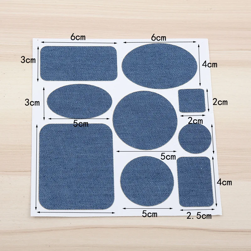 Self-adhesive Denim Cloth Patches for Clothing Repair Patch Appliques Jeans Pants Knee Clothing Stickers Elbow Badge Fabrics