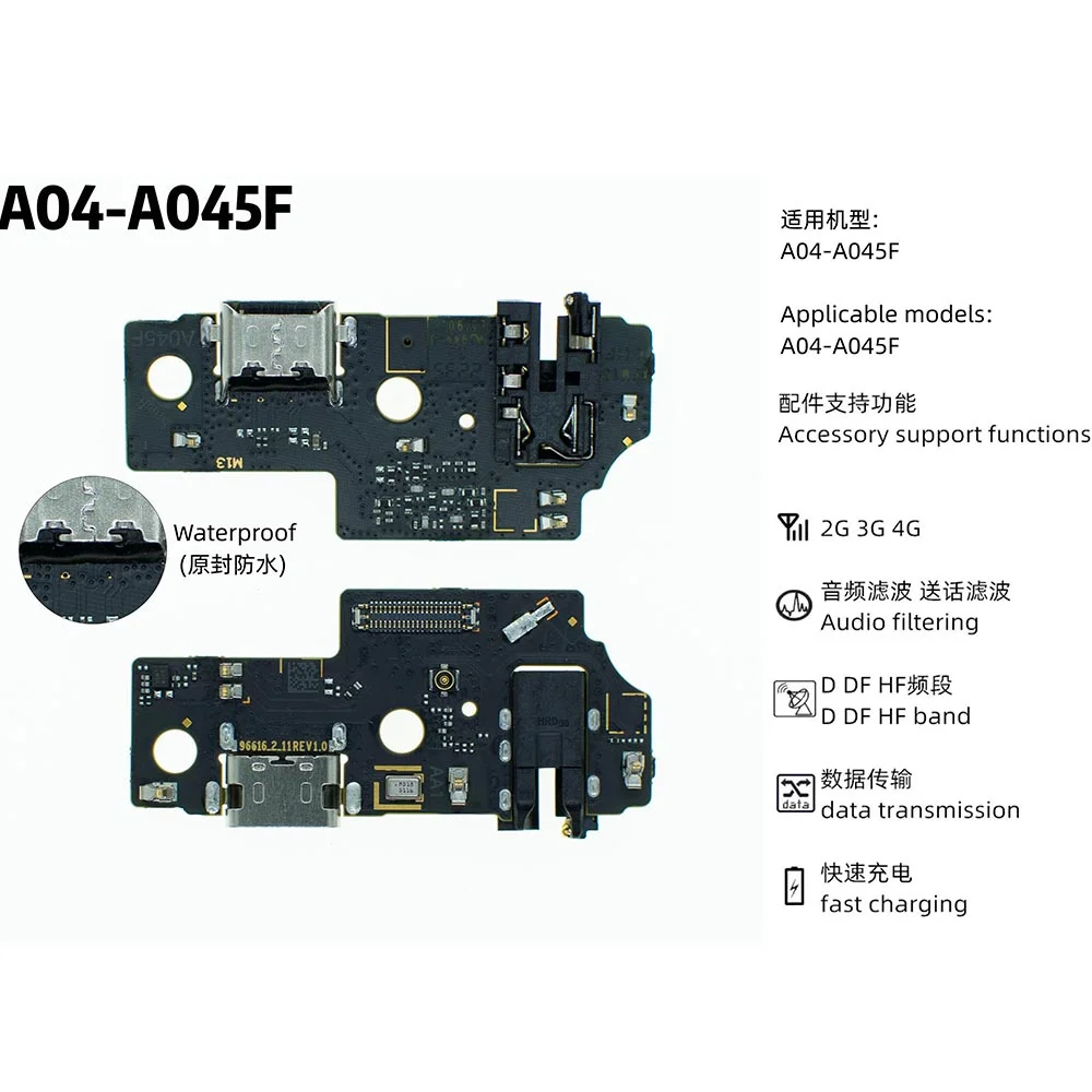 iinsumo Dock Connector USB Charger Charging Board Port Flex Cable For Samsung A02 A12 A02s A03s A03 Core A13 A22 A32 4G 5G A04