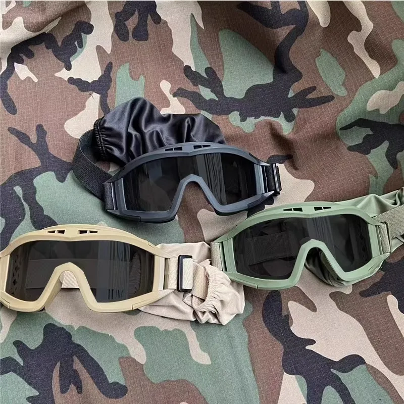 Taktische Schutzbrille mit Anti-Fragmentations-Armee-Fan der Wüste mit Schlagfestigkeit