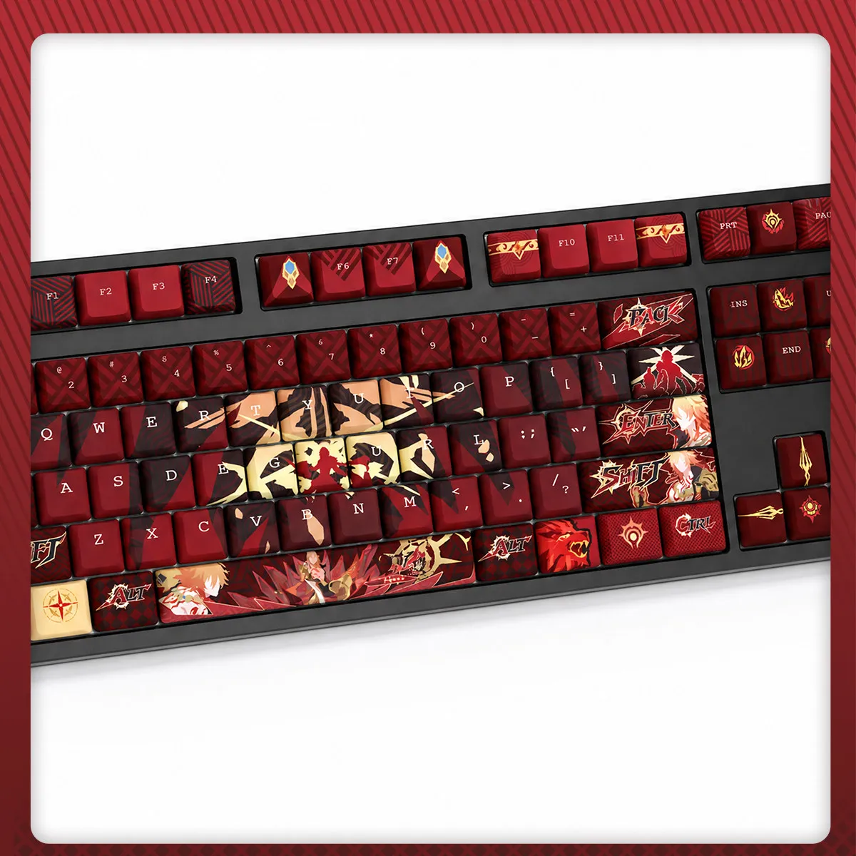 Mydei ばんてき Keycaps Cherry Profile Honkai: Star Rail High Value Dye-Sub PBT Keycap for Gateron MX Switches Game Keyboard