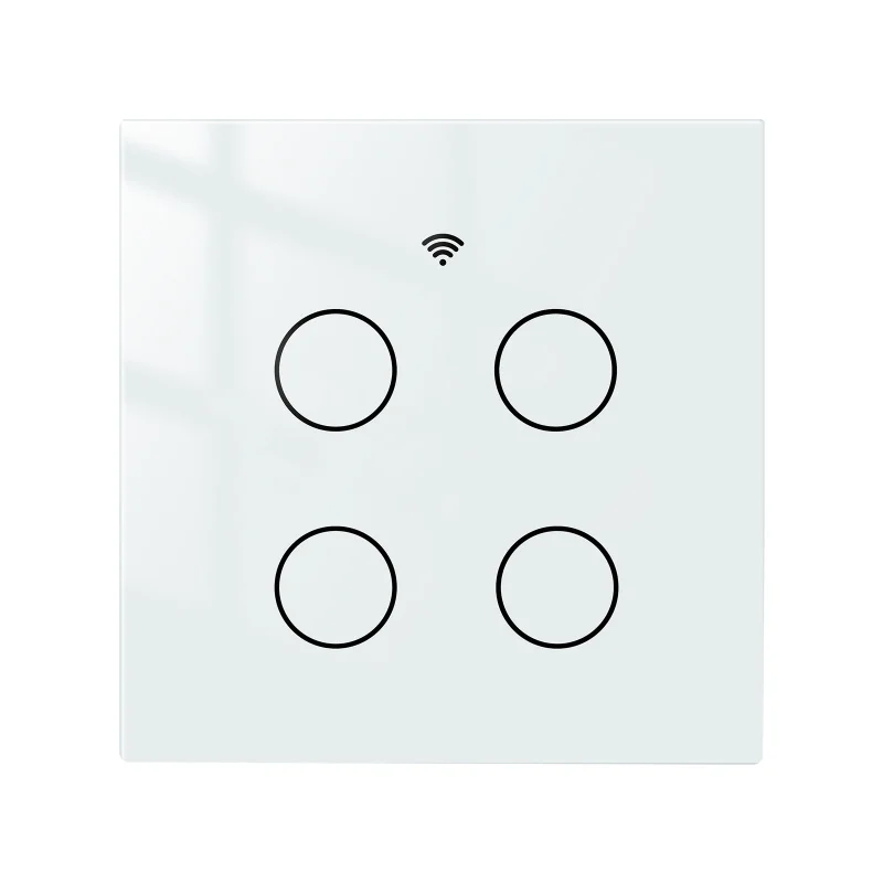 

WIFI Tuya Home Smart App Timer Alexa Voice Control 4-Way Touch Switch
