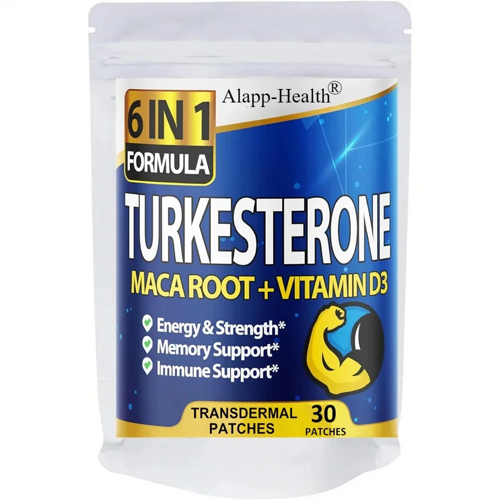 Turkesterone Transdermal Patches Boost Energy Stamina -30 Patches One Month Supply