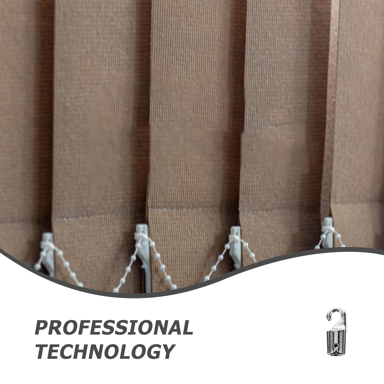 

4pcs Curtain Rod Hook Blind Wand Replacement Tip Metal Vertical Blinds Connector Upgrade Window Blind Parts