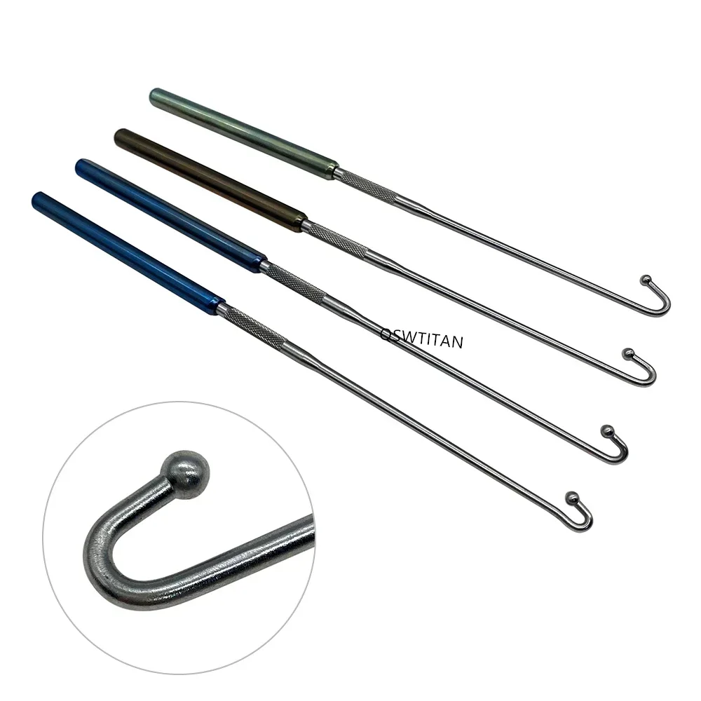 Uterine hook pet Dogs Cats Animal Ovariectomy Spay Snook With Ball Veterinary Orthopedic Instruments