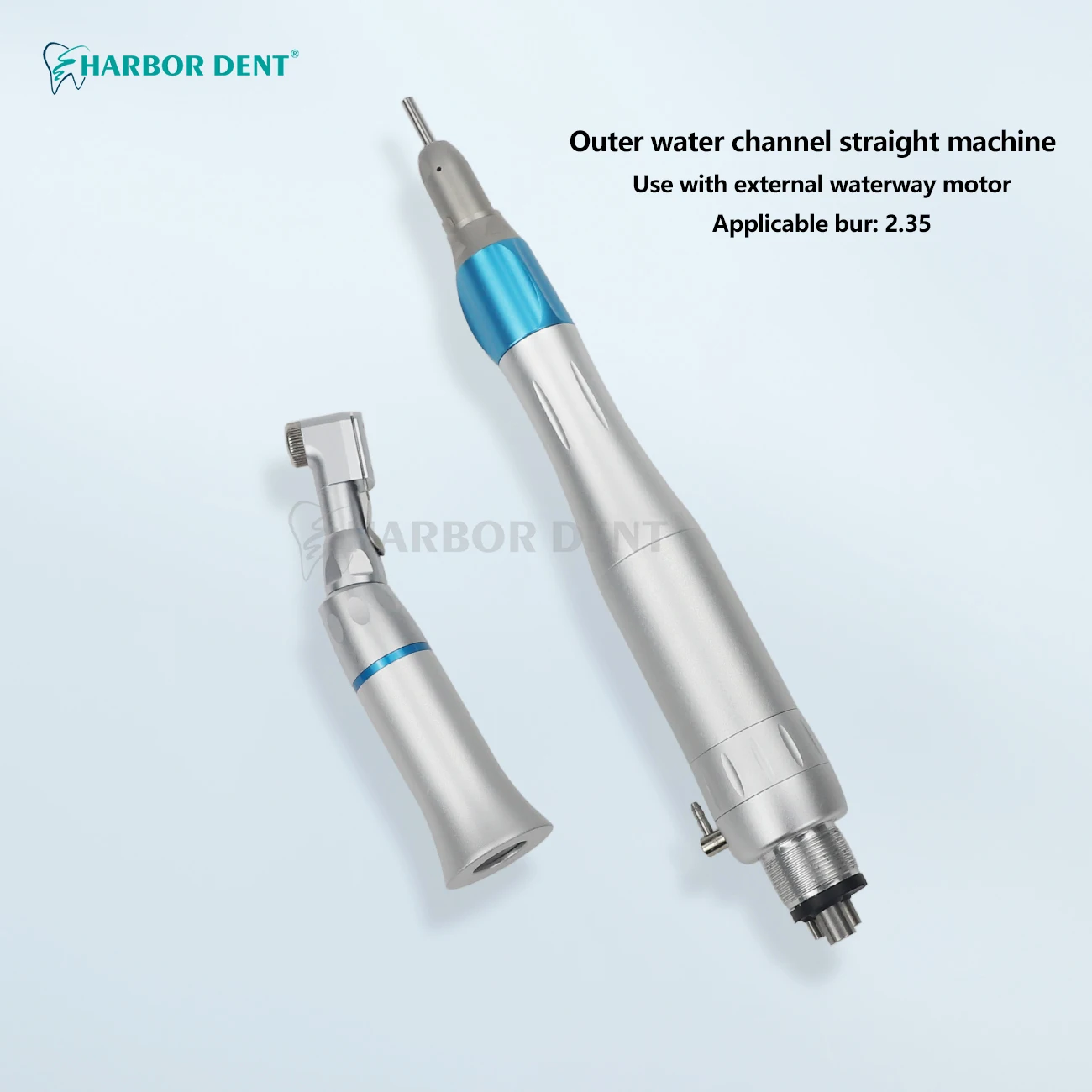 Dental Low Speed Handpiece Kit Air Turbine Latch Contra Angle Straight Handpiece 2/4Holes Dentistry  Equipments