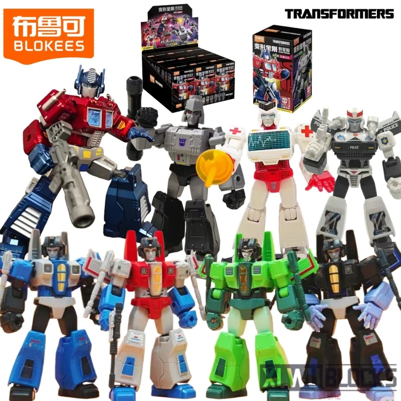 

BLOKEES Transformers Assemble Building Blocks Man Galaxy Version Optimus Prime Megatron Movable Models Ornament Gifts