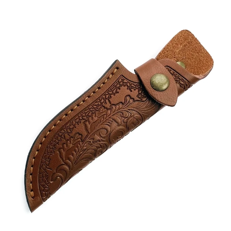 Knife Sheath Pouches Leathers Holsters Belt Pocket Straight Knife Holder