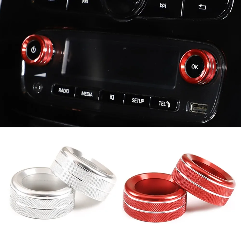 

Car Center Console Radio Knob Decoration Ring Trim Cover For Mercedes Smart 453 2016-2021 Fortwo Forfour Interior Accessories