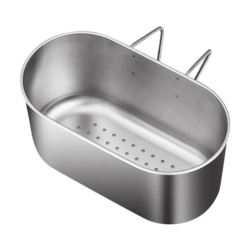 

304 stainless steel drain basket, kitchen sink, filter, leftover food, vegetable storage rack, washing, vegetable and fruit hang